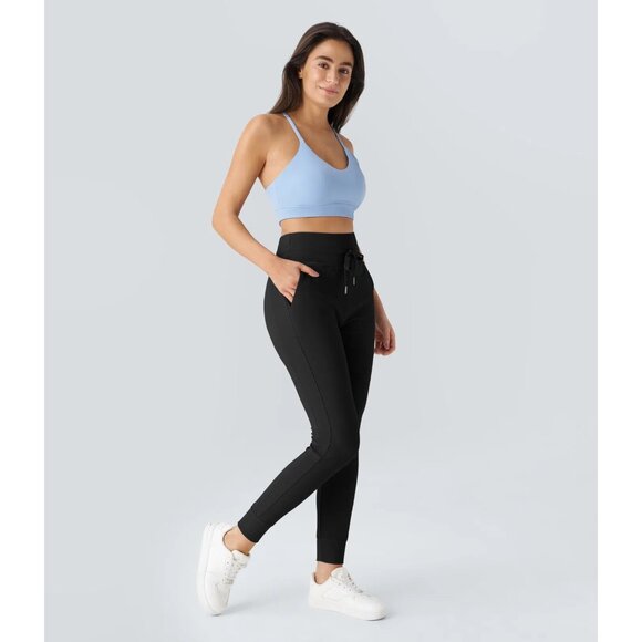 Halara $60 Patitoff Flow Pet Hair Resistant High Waisted Drawstring Joggers NEW - Picture 6 of 7